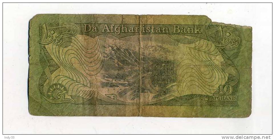 - AFGHANISTAN . LOT DE 2 BILLETS 10 A. - Afghanistán