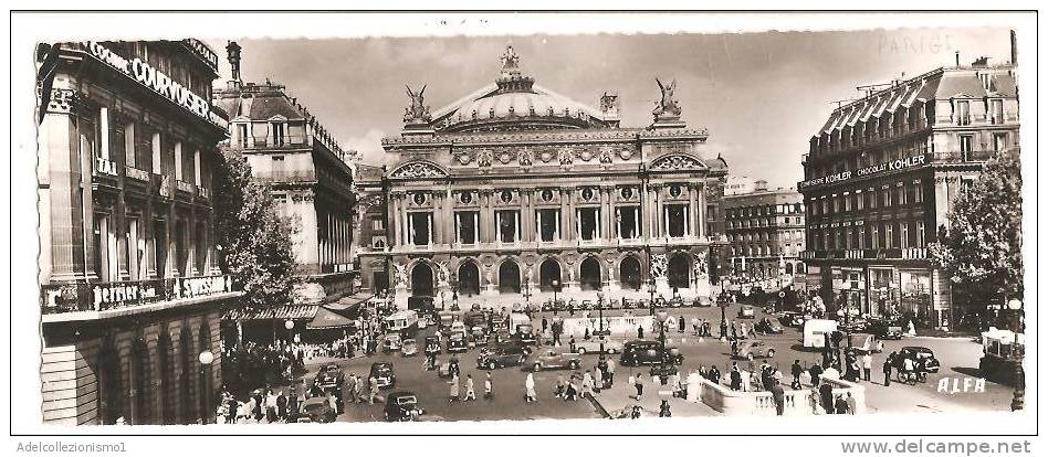 43851)cartolina Illustratoria Paris - L'opera E Panorama - Ile-de-France