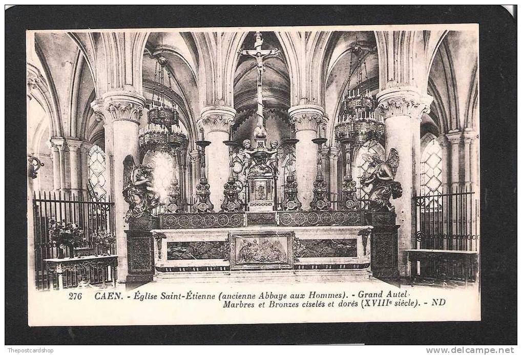 CPA 14 CALVADOS CAEN No.276  INTERIEUR EGLISE SAINT-ETIENNE Grand Autel Nd - Caen