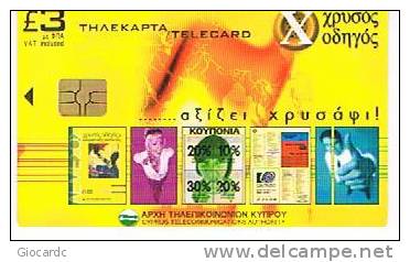 CIPRO (CYPRUS) - CYTA  (CHIP) - 2001 YELLOW PAGES     -  USED -  RIF. 482 - Zypern