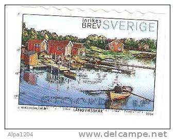 TIMBRE SVERIGE THEME "LES REGIONS " ANNEE 2004 - Gebraucht