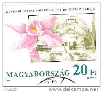 HONGRIE "EVES BUDAPEST FOVAROS ALLAT ES NOVENYKERTJE" 1991 - Used Stamps