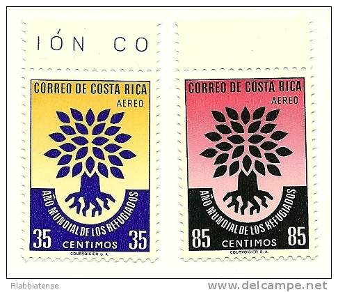 1960 - Costa Rica  PA 289/90  Anno Rifugiato, - Costa Rica