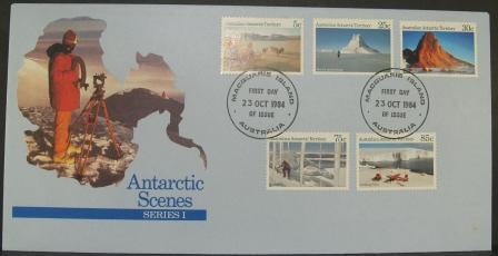 Australian Antarctic Territory 1984 Scenes Series 1 FDC Macquarie Island - FDC