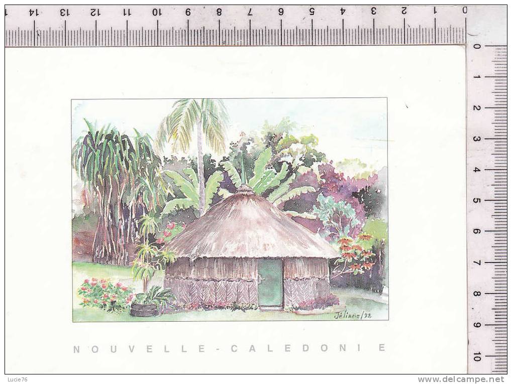 NOUVELLE CALEDONIE -   Illustration   Jéliane / 92 -   Case - Nouvelle Calédonie
