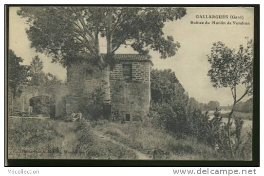 30 GALLARGUES LE MONTUEUX / Ruines Du Moulin De Vendran / - Gallargues-le-Montueux
