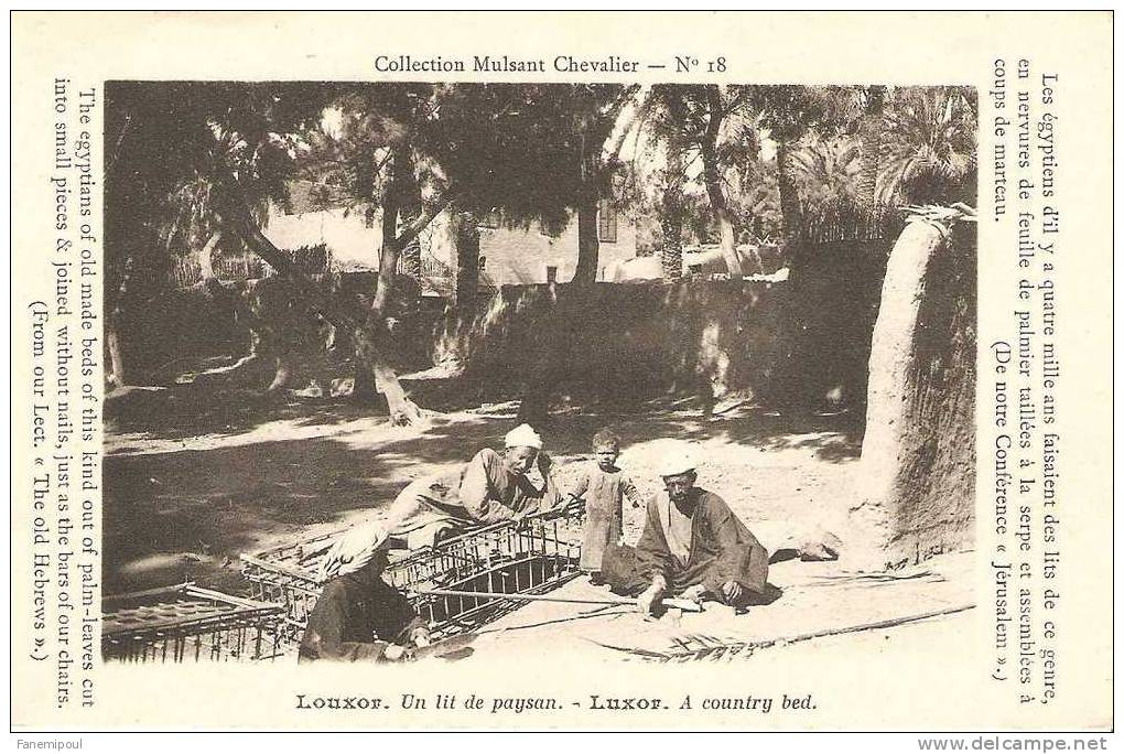 LOUXOR.   Un Lit De Paysan.     LUXOR. A Country Bed - Louxor