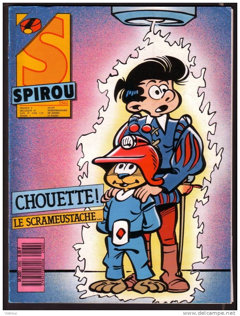 SPIROU N° 2562 - Année 1987 - Couverture "SCRAMEUSTACHE" De Gos Et Walter. - Spirou Magazine