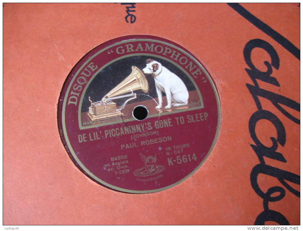 78 Tours Sonny Boy Paul Robeson The Singing Fool - De Lil Pissaninny S Gone To Sleep - Gramophone - 78 Rpm - Gramophone Records