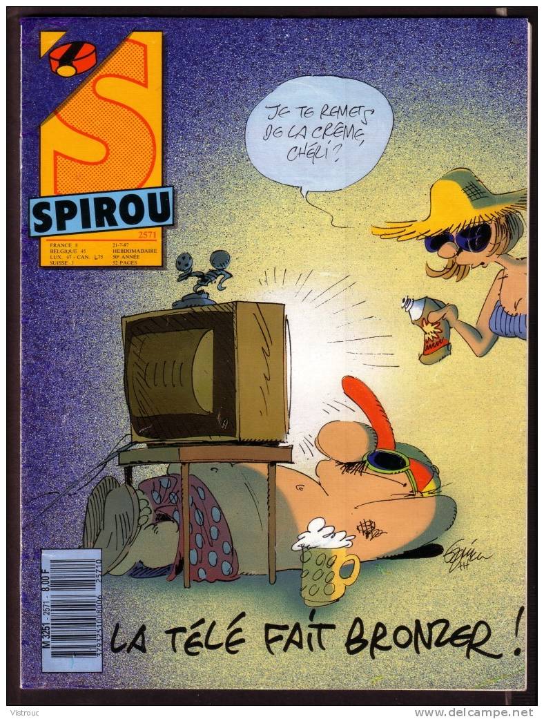 SPIROU N° 2571 - Année 1987 - Couverture "GERMAIN ET NOUS" De Jannin. - Spirou Magazine