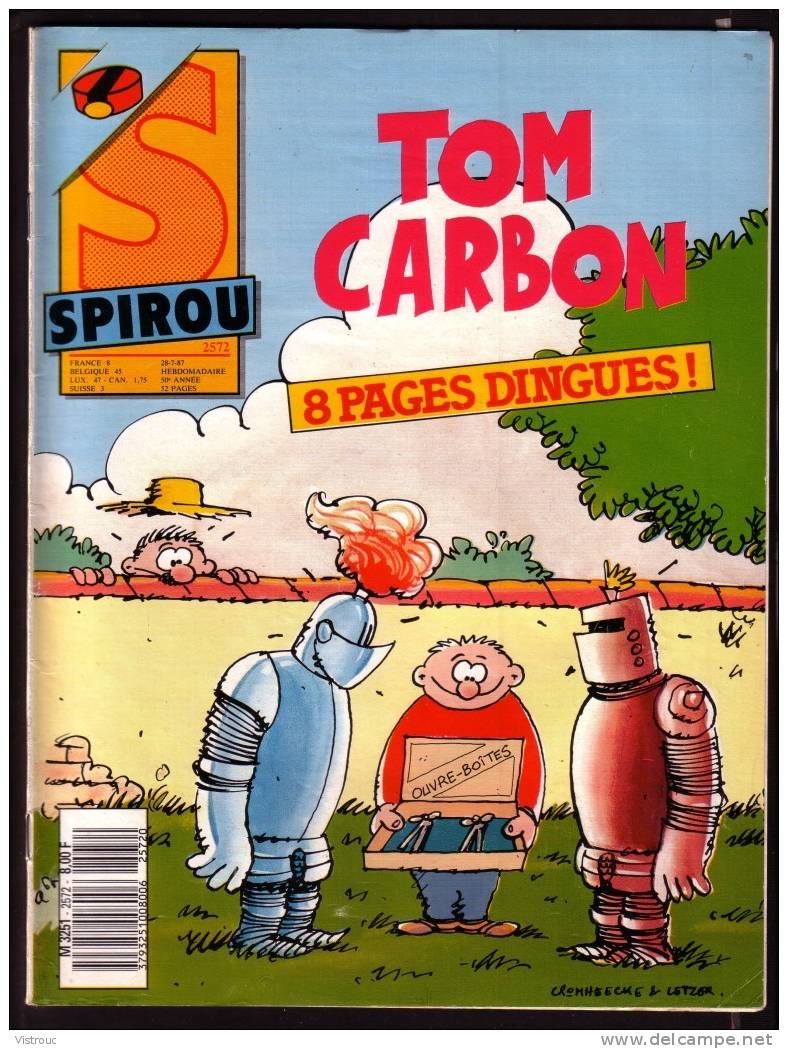 SPIROU N° 2572 - Année 1987 - Couverture "TOM CARBON"  De Letzer Et Cromheeche. - Spirou Magazine