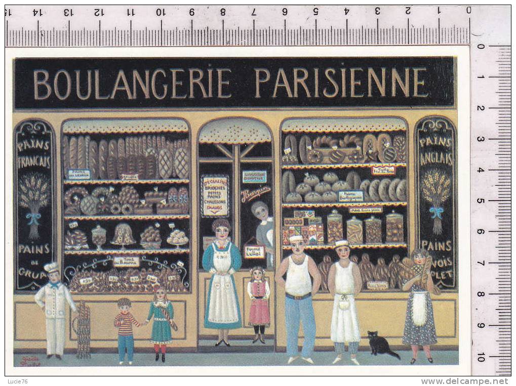 BOULANGERIE PARISIENNE  -  Naïfs Et Primitifs -  Gisèle Pierlot - Série : Boutiques Naïves N° 4 / GP 7 - Winkels