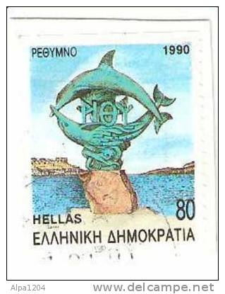 TIMBRE DE GRECE - HELLAS 1990 - OBLITERE - Used Stamps