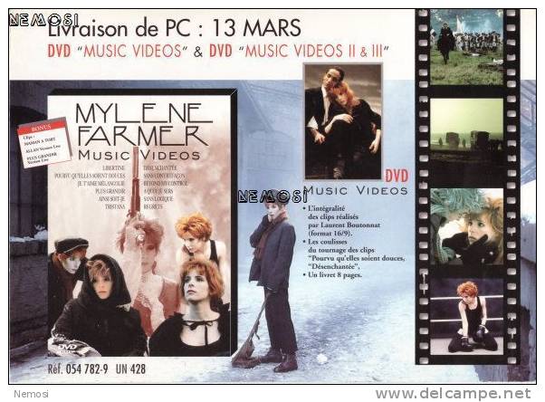 Plan Média - Mylène FARMER - " Music Videos II & III " - Autres & Non Classés