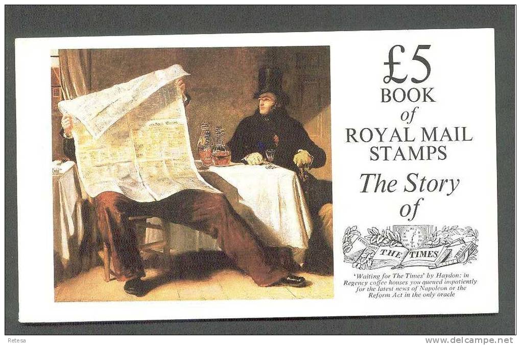 GREAT BRITAIN  C1150a  CARNET DE PRESTIGE 1985 ** THE STORY OF THE TIMES - Booklets