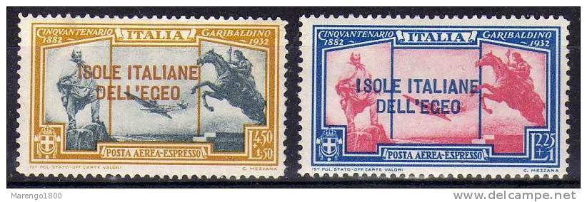 Isole Dell'Egeo 1932 - Garibaldi Aereoespressi *   (g614b) - Egeo