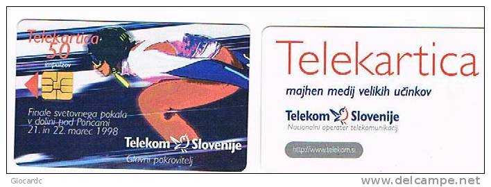 SLOVENIA (SLOVENIJA)  - TELEKOM SLOVENIJE  - PLANICA 1998: SCI    50 IMP. - USATA (USED)°  -  RIF. 3125 - Sport