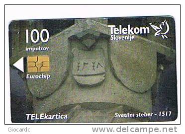 SLOVENIA (SLOVENIJA)  - TELEKOM SLOVENIJE  -  SVETLINI STEBER // MARIBOR   100 IMP. - USATA (USED)° -  RIF. 3123 - Slowenien