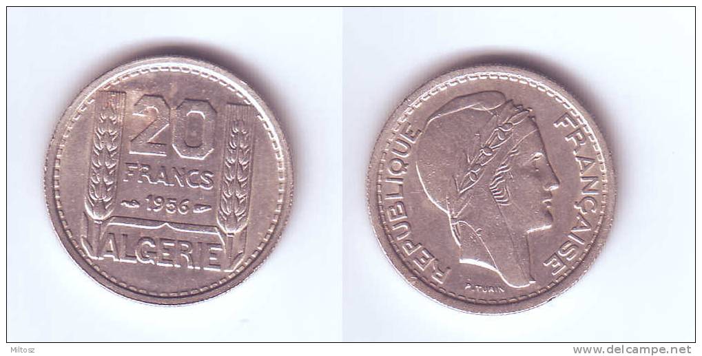 Algeria 20 Francs 1956 - Argelia