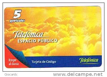 GUATEMALA - TELEFONICA (GSM RECHARGE) - CLOUDS  - USED  - RIF. 667 - Guatemala