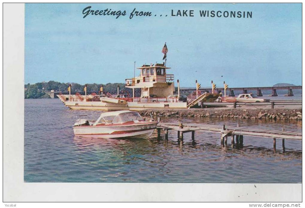 Cp , ETATS-UNIS , WISCONSIN , OKEE , Greetings From Lake Wisconsin - Autres & Non Classés