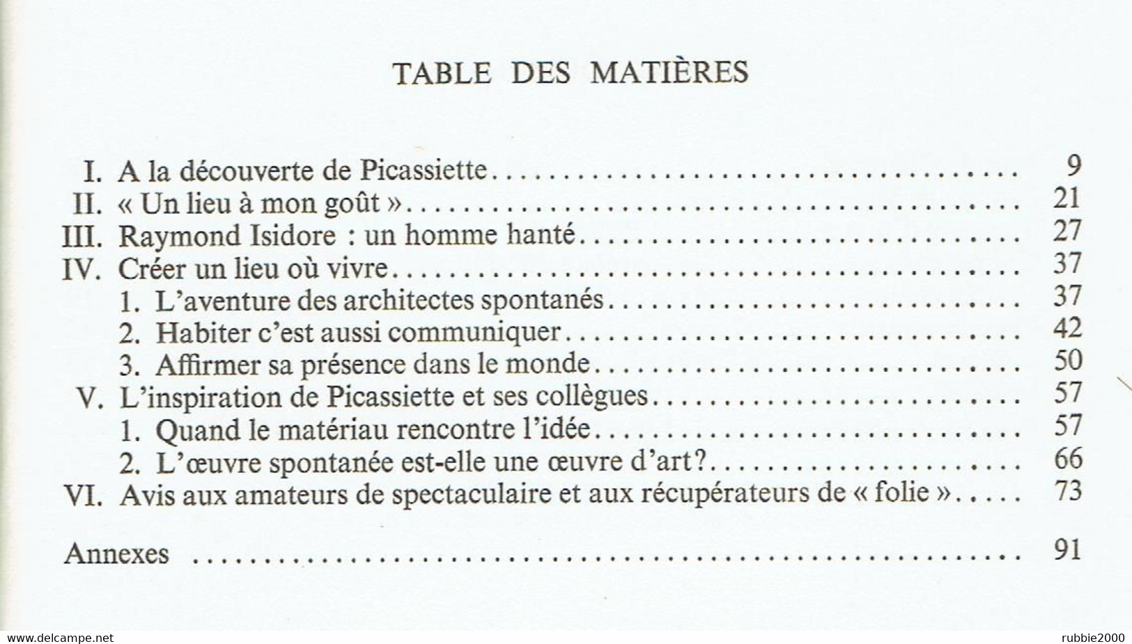 LE PARADIS TERRESTRE DE PICASSIETTE ARCHITECTE SPONTANE ART NAIF RAYMOND ISIDORE CHARTRES 1979 PAR MAARTEN KLOOS - Art