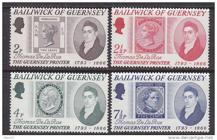 Guernsey 56-9    **  STAMPS On STAMPS - Guernsey