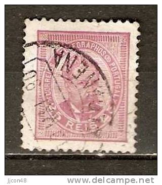 Portugal  1887   King Luis I  25.R  (o) Mi.63 B - Used Stamps