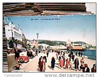 FRANCE NICE NIZZA  PROMENADE  AUTO CAR  ANIME  ANIMATA N1930 CN9706 - Transport Urbain - Auto, Autobus Et Tramway