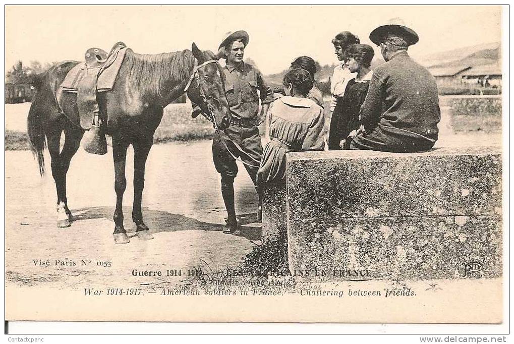 LES  AMERICAINS  EN  FRANCE  -  Causette Entre Amis  ( Chattering Between Friends ) - Sonstige & Ohne Zuordnung