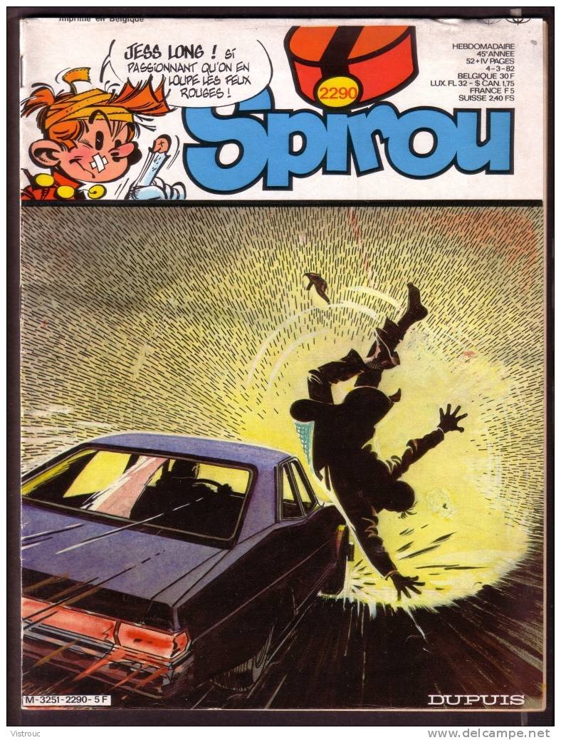 SPIROU N° 2290- Année 1982 - Couverture "JESS LONG"  De Piroton Et  Raes. - Spirou Magazine