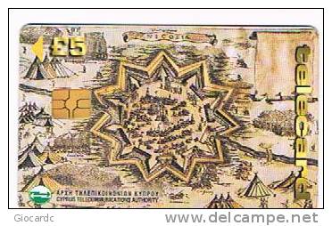 CIPRO (CYPRUS) - CYTA  (CHIP) - 1998 THE SIEGE OF NICOSIA BY THE TURKS IN 1570   -  USED - RIF. 483 - Cyprus