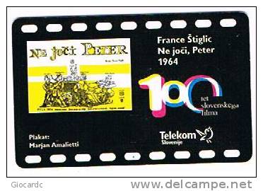 SLOVENIA (SLOVENIJA) - TELEKOM SLOVENIJE - 2005 100^  CINEMA SLOVENO: NON PIANGERE, PETER (TIR. 7000) -  USED - RIF.3128 - Slovenia