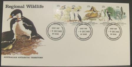 Australian Antarctic Territory 1983 Regional Wildlife FDC  Mawson - FDC