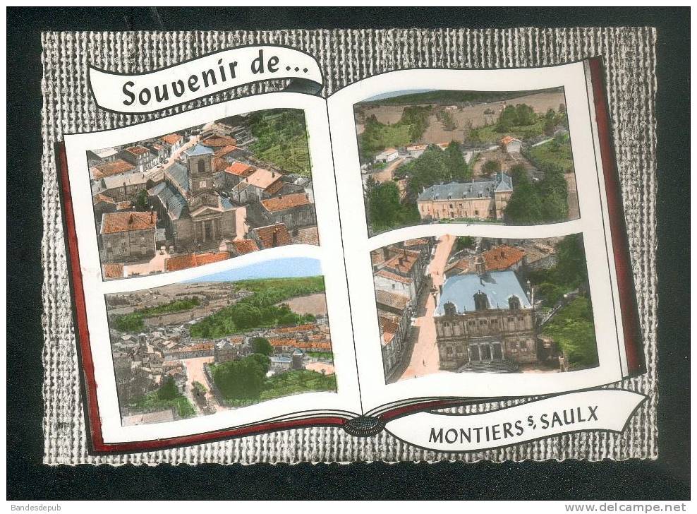 CPSM - Souvenir De MONTIERS SUR SAULX ( Meuse 55) - Multivues Type Album Photo ( Vue Aérienne LAPIE ) - Montiers Sur Saulx