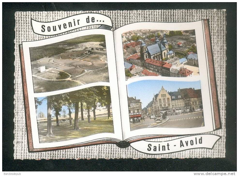 CPSM - Souvenir De SAINT AVOLD (57)  - Multivues Type Album Photo ( Vue Aérienne LAPIE ) - Saint-Avold