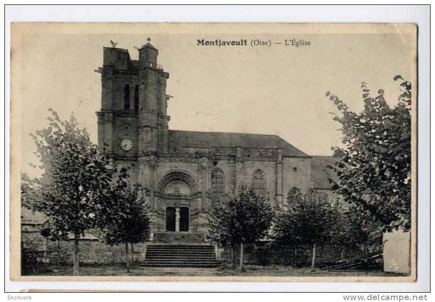 Cpa MONTJAVOULT L´eglise - Ed Bourgeix - Montjavoult