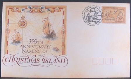 Christmas Island 1993 350th Anniversary Of Naming FDC - Christmas Island