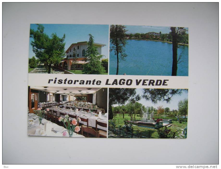 RISTORANTE LAGO VERDE  SANT' OMERO TE  NON VIAGGIATA CONDIZIONI FOTO PICCOLA SCRITTA RETRO - Hotels & Gaststätten