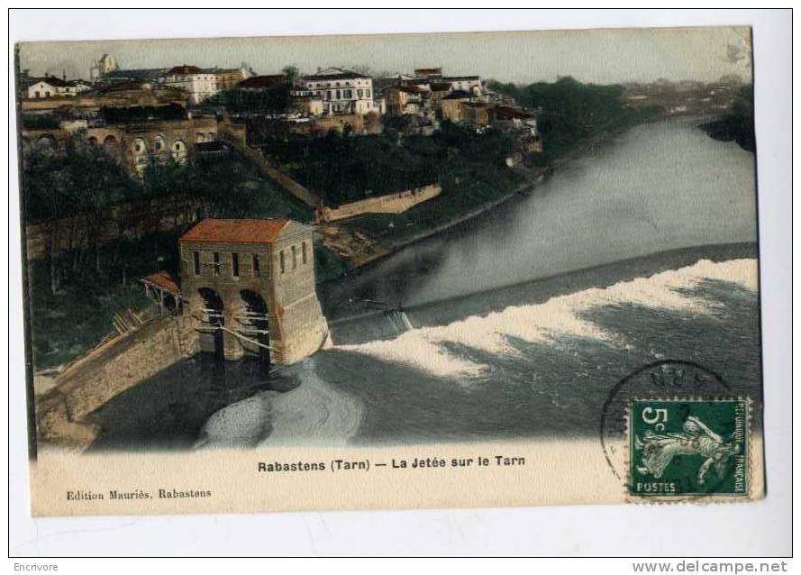 Cpa RABASTENS La Jetée Sur Le Tarn - Ed Mauries - Rabastens