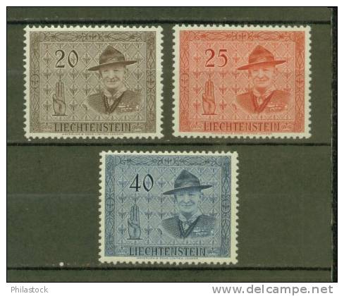 LIECHTENSTEIN N° 278 à 280 ** - Unused Stamps