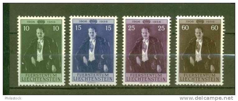 LIECHTENSTEIN N° 309 à 312 ** (309 Non Compté) - Nuevos