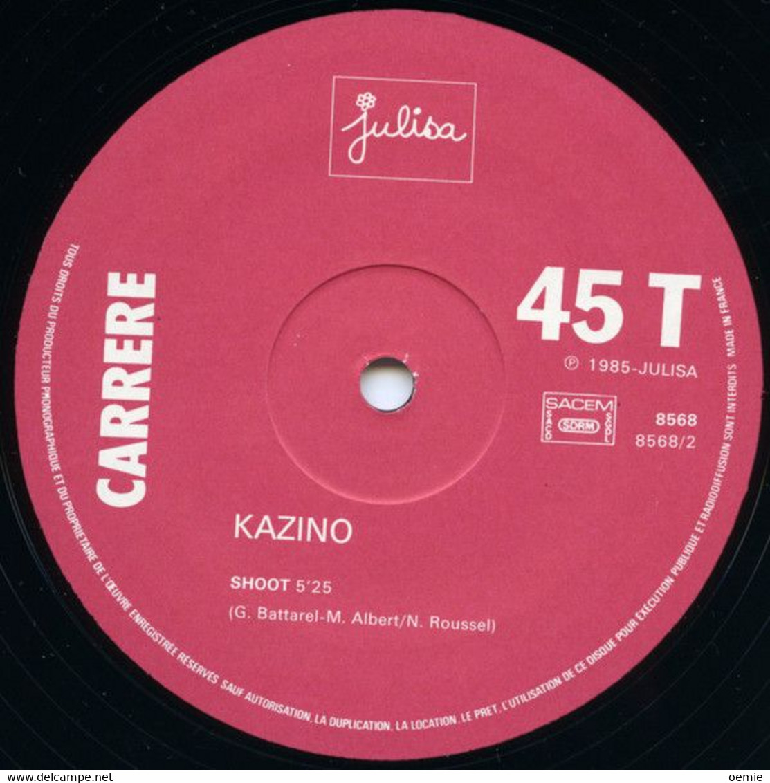 KAZINO °°  SAHARA WOMAN - 45 Rpm - Maxi-Single