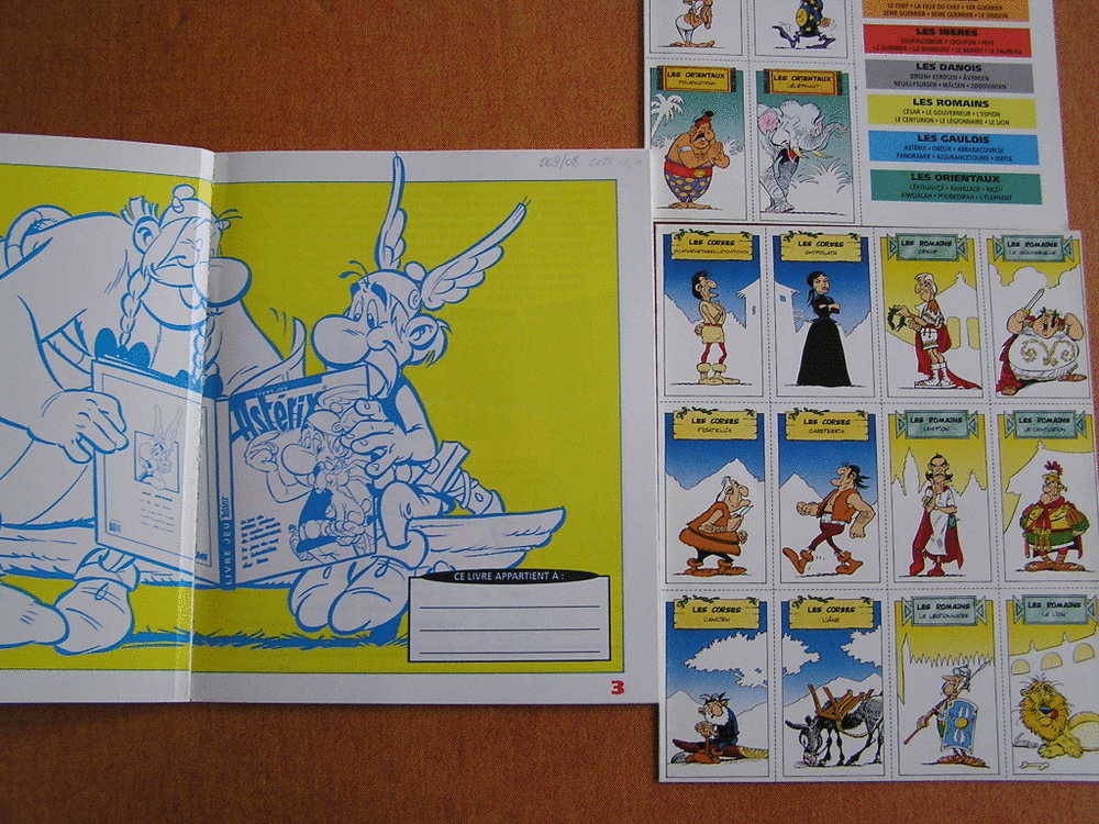 ASTERIX & OBELIX   LIVRE JEU Couverture OBELIX  1994 IFRANC - Asterix