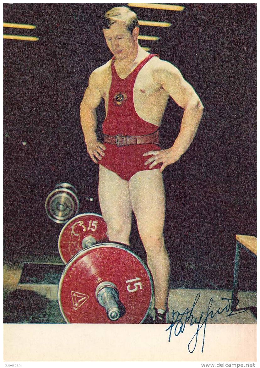VIKTOR KURENTSOV - HALTÉROPHILE CHAMPION OLYMPIQUE En 1968 ( -75 Kg ) - WEIGHTLIFTING - ÉDITION De MOSCOU - 1972 (e-809) - Gewichtheffen