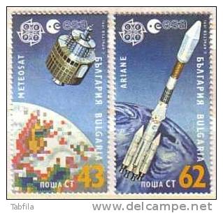 BULGARIA \ BULGARIE - 1991 - Europe - Cosmos - 2v** - 1991