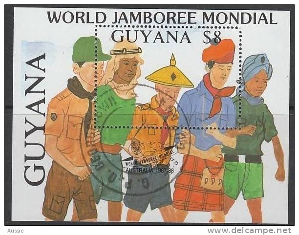 Scoutisme Guyana 1998 Yvertn°   Bloc 19b (°) Used Oblitéré Cote 90 FF - Oblitérés