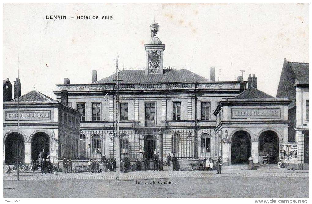 DENAIN (59) Hôtel De Ville - 1912 - Denain