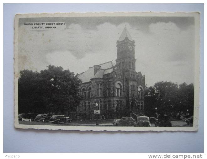 Liberty In         Union County Court House   1941 Cancel - Andere & Zonder Classificatie