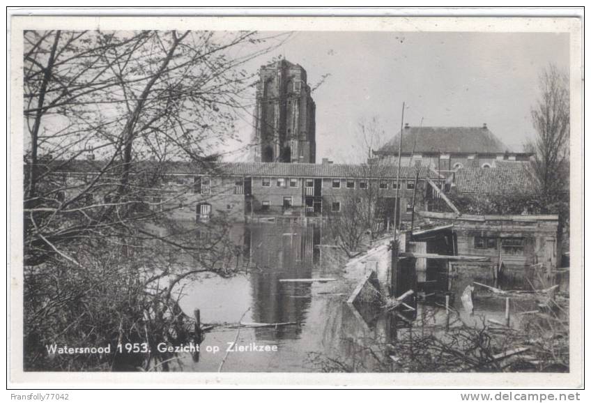 Rppc - NETHERLANDS - ZEELAND - ZIERIKZEE - Watersnood 1953 - Gezicht Op Zierikzee - 1953 FLOOD - Zierikzee